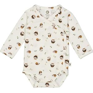Müsli by Green Cotton Unisex Baby Bunnies L/S Body Base Layer, Balsem crème/walnoot/havermout, 50