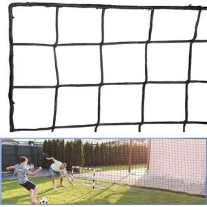 Wiseek Voetbal Backstop Net, 3 x 6 m High Impact Soccer Barrier Net, Nylon Sport Barrière Net Voetbal Netten, Voetbal Rebounder Achter Doel (Installatie Touw Inbegrepen)