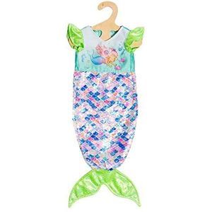 Heless 2320 - Zeemeermin Yara, jurk met glinsterende pailletten voor poppen en knuffels van de maat 35-45 cm