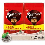 Senseo Pads Classic, Megapack XXL, 480 koffiepads, gebruik-gecertificeerd, 10 x 48 drankjes