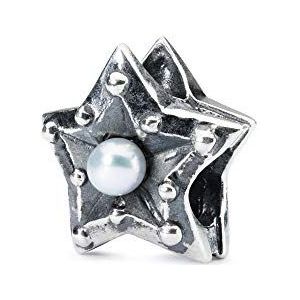 Trollbeads Dames Bead Star van de wijsheid 925 zilver parel wit - TAGBE-00218