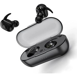 Bluetooth hoofdtelefoon, draadloos, IPX7 waterdicht, in het oor, zware bas met microfoon, bluetooth met 36 uur speeltijd voor alle smartphones