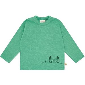 loud + proud Unisex kinderen slub jersey, GOTS gecertificeerd shirt, Plant, 122-128