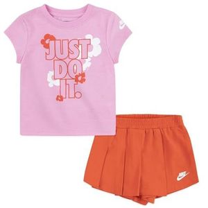 Nike Set meisjes Floral Skort Set 16L814, Roze, 18 Maanden