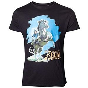 Bioworld - Zelda Breath of the Wild - Link on borst (Unisex T-shirt Tg. L)