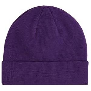 Champion Lifestyle Caps (806064) - Gerecycled Acryl Knitted Yarn Embroidered Script Logo Muts, Purple Petunia (PRV), One Size Unisex - Volwassenen FW24, Paarse Petunia (PRV), Eén maat