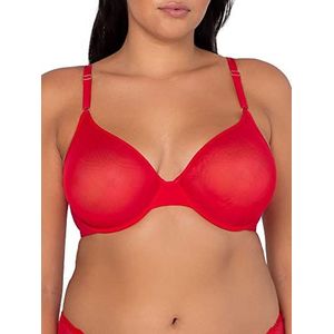 Smart & Sexy Women's Sheer Mesh Demi Underwire Bra, Crantastic, 42D
