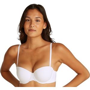 CALVIN KLEIN Dames LICHT GEVOERDE STRAPLESS, Wit, 40C, Wit (wit), 75