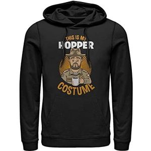 Stranger Things Unisex Hopper Kostuum Hoodie Hooded Sweatshirt, Zwart, XL, zwart, XL