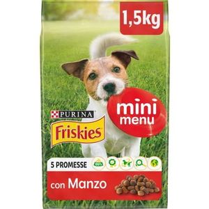 Purina Friskies Vitafit Mini Menu hondenkroketten, verpakking van 6 x 1,5 kg