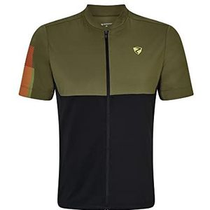 Ziener NORGAN Fietsshirt voor heren, mountainbike, racefiets, ademend, sneldrogend, elastisch, korte mouwen, bladgroen, 54