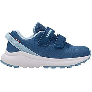 Viking Aery Jolt Low Sneakers voor jongens, uniseks, denim, lichtblauw, 20 EU