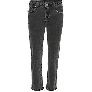 Noisy May NOS DE NMOLIVIA NW Slim Straight DG SS Jeans, Dark Grey Denim, 29/30