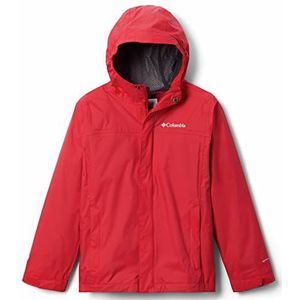 Columbia Boys' Big Watertight Jacket, Waterproof & Breathable, Mountain Red, Medium
