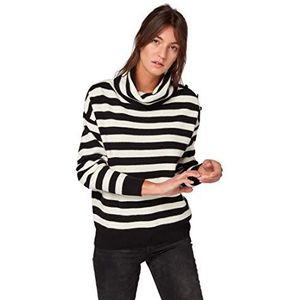 TOM TAILOR dames gestreepte rolkraag pullover pullover