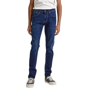 Pepe Jeans Finsbury T-shirt voor heren, Blauw (Denim-cs3), 38W / 30L