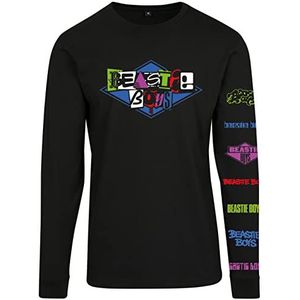 Mister Tee Heren Beastie Boys Logo Longsleeve T-Shirt, Zwart, XXL