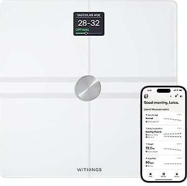 Withings Body Comp – Slimme wifi-weegschaal met functie voor complete lichaamsanalyse, wit