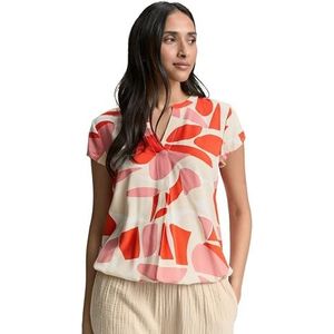 TOM TAILOR Damesblouse, 37799 - Red Dots And Shapes Design, 36