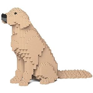 JEKCA Golden Retriever 03S-M03 Bouwstenenset, sculpturen van blokken, verzamelobject, perfect cadeau