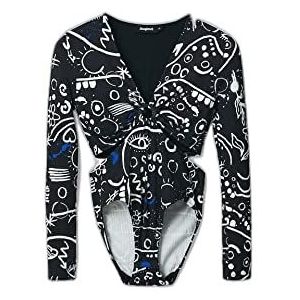 Desigual Body Blouse voor dames, zwart, XS
