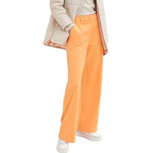 TOM TAILOR Dames Lea Straight Broek 1035890, 29751 - Bright Mango Orange, 32W / 32L