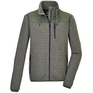 G.I.G.A. DX - GW 35 MN KNTFLC JCKT - Fleecejack - Olijfgroen - Gebreide Fleecejack met Verstelbare Kraag en Zakken met Ritssluiting