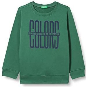 United Colors of Benetton Sweatshirt met ronde hals en lange mouwen voor kinderen en jongeren, bosgroen 0u1, 140