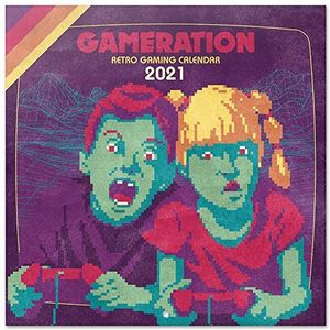 Officiële Gameration 2021 Wandkalender 11,8 x 11,8 inch (12 maanden - gratis poster) Familie Planner Kalender 2021 CP21060