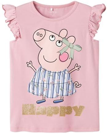 Peppa Pig - T-shirt - Roze - Katoen - Ronde Hals