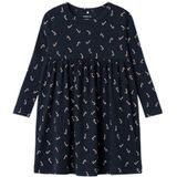 Name It - NmfDab - Jurk - Dark Sapphire - Rib