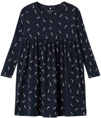 Name It - NmfDab - Jurk - Dark Sapphire - Rib