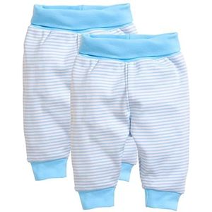 Playshoes Baby pompbroek, joggingbroek, 2 stuks, Ringel Bleu, 44