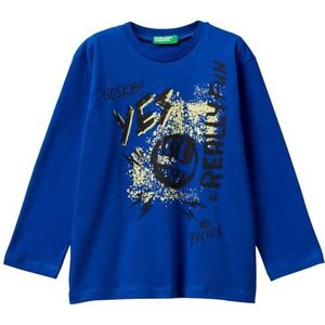 United Colors of Benetton Jongens M/L 3jerg10k5 T-shirt, blauw, 18 maanden