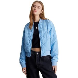 Calvin Klein Jeans Lw gewatteerde bomberjacks voor dames, Schemering Blauw, XL
