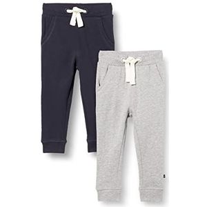 MAGIC KIDS WEAR Uniseks kinderbroek (verpakking van 2 stuks), Set van 2 Dark Navy/Grijs (778), 104