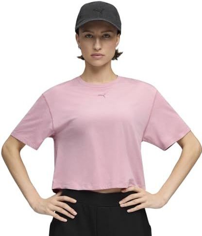 PUMA CLOUDSPUN relaxed T-shirt voor Dames, Roze, Maat XXS