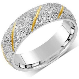 Silvego Ring A trouwring voor mannen en vrouwen van staal RRC22799 - Circuit: 67 mm sSL3247-67 merk, Standaard, Niet-Edelmetaal, Geen edelsteen