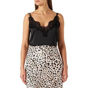 Pinko Tiziana Top Satijnen Tanktop voor dames, Z99_Zwart Sedan, 38 NL