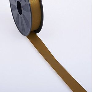 Weerbestendig polyband met ""houtnerf"" - oker - 25 mm - 91 m rol - 60