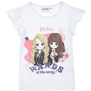 Warner Bros. T-shirt met korte mouwen T-shirt voor meisjes, Wit, 6 Jaren