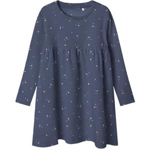 Name It - NMFNELIA LS DRESS PB - Mini-jurk - Blauw - Regular Fit