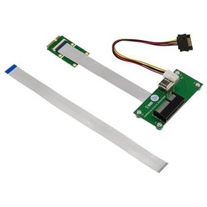 KALEA-INFORMATIQUE Riser PCIe x4 naar miniPCIe adapter met afgeschermd tafelkleed, 15 cm of 25 cm, voor het monteren van een 4X PCI Express-kaart op een Mini PCIe-poort