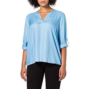 TOM TAILOR Dames Blouse met split op de hals 1023985, 15592 - Clear Light Blue, 38