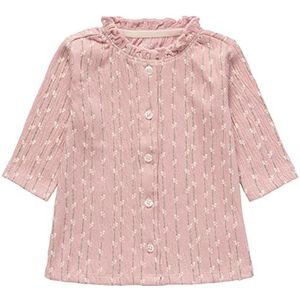 Noppies Babymeisjesjurk met lange mouwen, allover print, kinderjurk, Misty Rose - P482, 80 cm