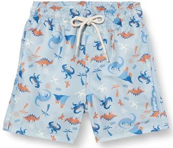 Playshoes Zwemshort voor jongens, strandshort, zwembroek, zwemkleding, Dino Allover, 122-128