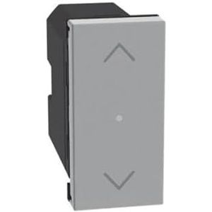BTICINO MatixGO JG4027CWI Smart Home Control voor rolluiken of gemotoriseerde verduisteringen, 1 module grijs,