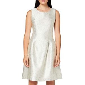 APART Fashion Jacquard Dress Cocktailjurk voor dames, crème-zwart, 42