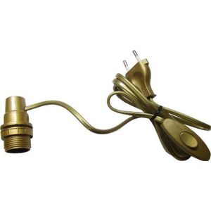 Electraline 70532 Adapter voor fles E14 + kabel 1,5 ml + binnen, goud