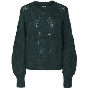 YAS - YASZUMA - Trui - Donkergroen - Losse Pasvorm